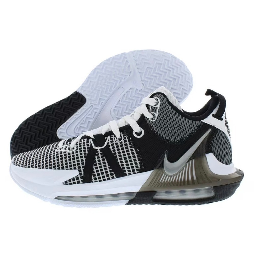 Nike LeBron Witness 7 Basketball Shoes Black White Mens 8.5